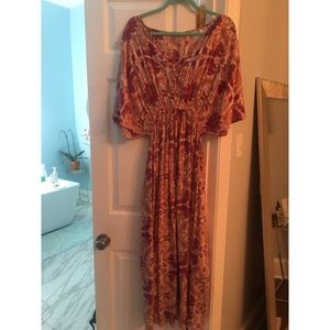 Bohemian colorful dress.